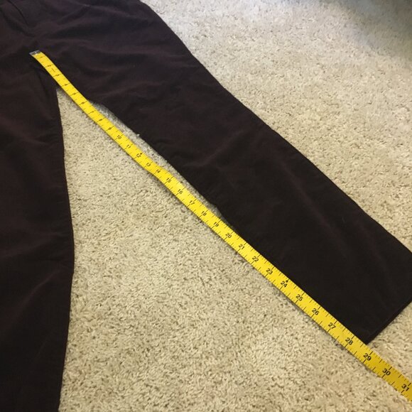 Second Yoga Canadian Made Wine Coloured Slim Fit Corduroy Pants - Picture 13 of 14